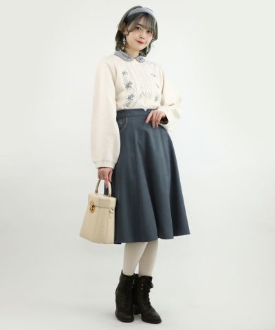 off white / 160cm / layered with blouse