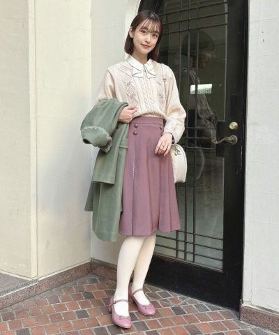 light beige / 165cm / ブラウスとのレイヤード