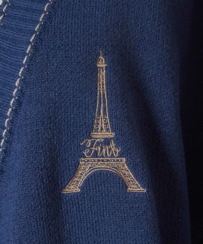 Embroidery up (blue)