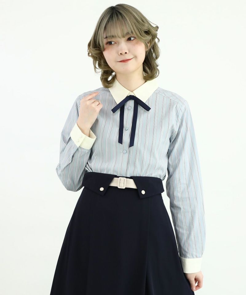 gray×navy / 160cm