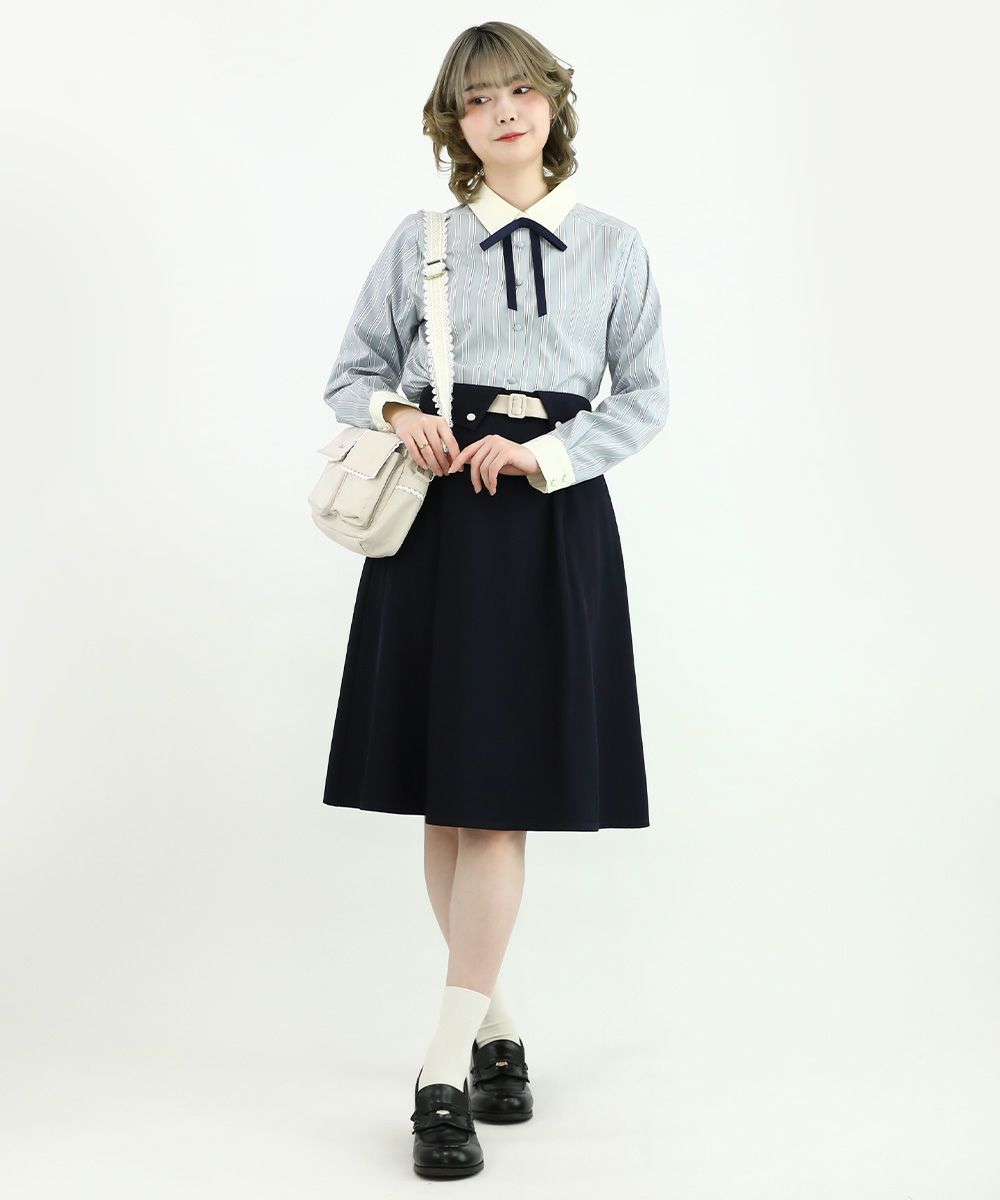 gray×navy / 160cm