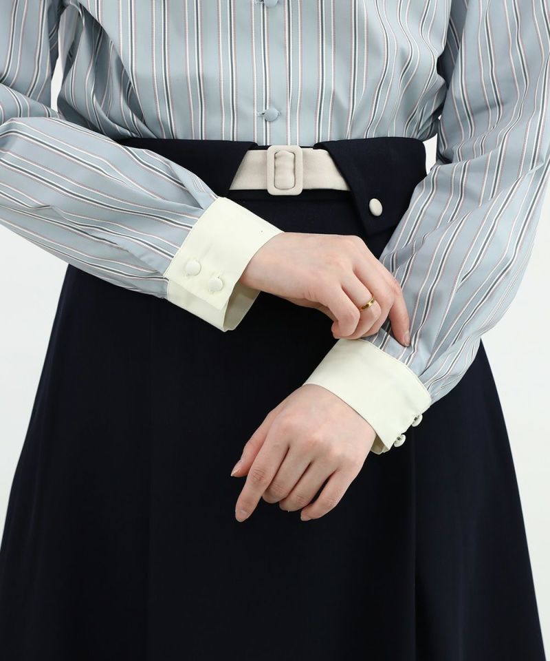 gray×navy / 160cm