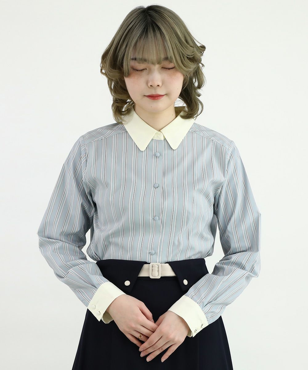 gray×navy / 160cm