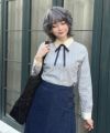gray×navy / 160cm