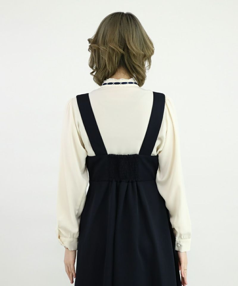 off white×navy / 160cm
