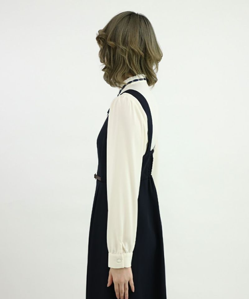 off white×navy / 160cm