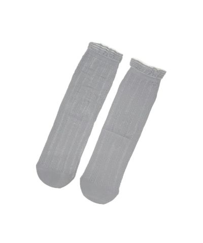 □Striped lace openwork short socks/an another angelus [49BB06e006]