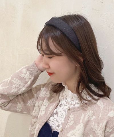 Tulle layered headband/an another angelus [49BB17a003]