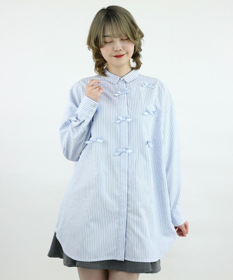 light blue×white / 160cm