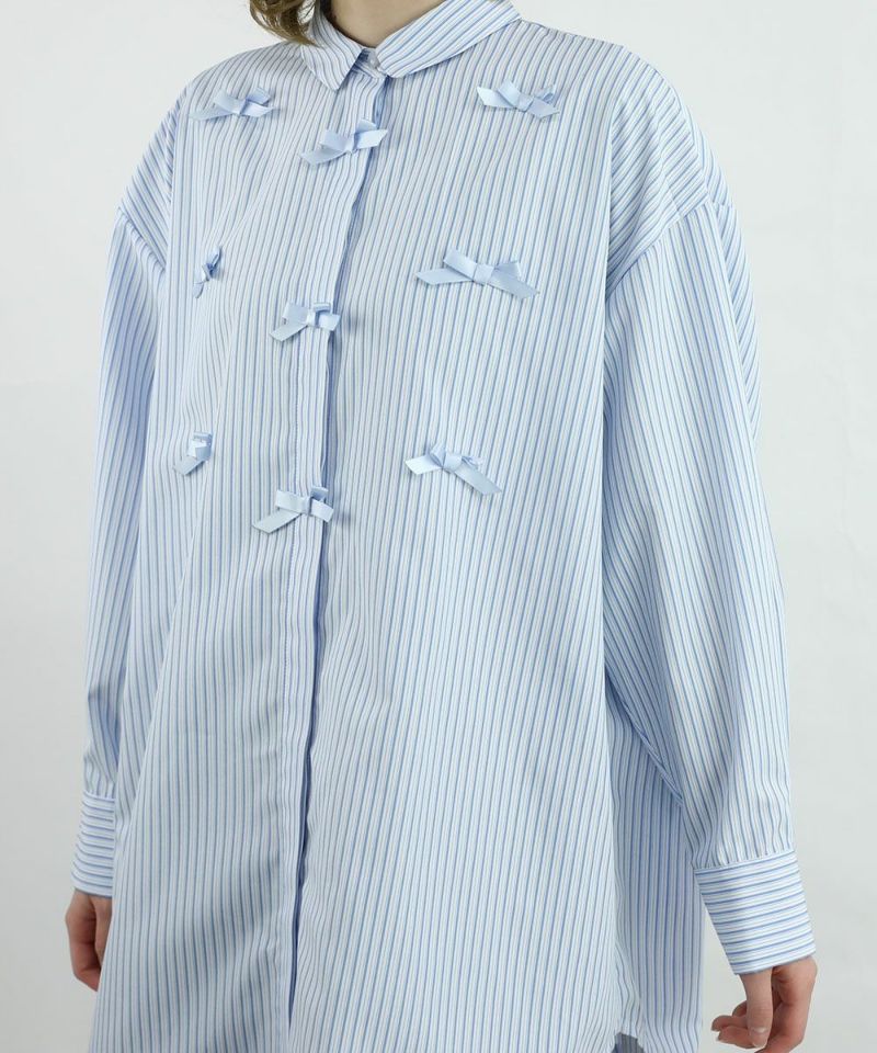 light blue×white / 160cm