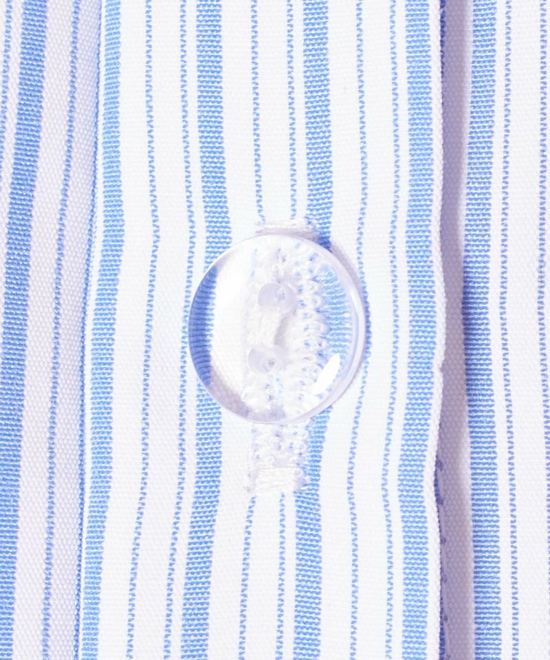 Button up (light blue×white)