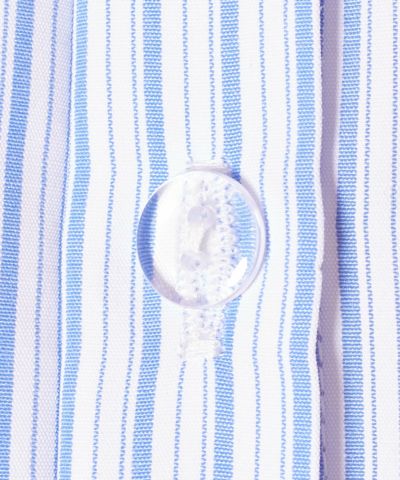 Button up (light blue×white)