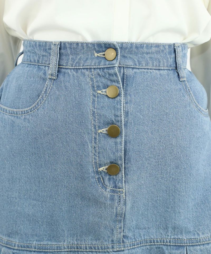 □裾切替デニムミニスカート/F i.n.t [49AG06k005] | F i.n.t