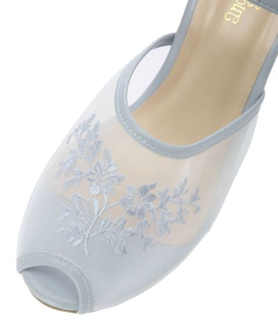 Embroidery up (blue gray)