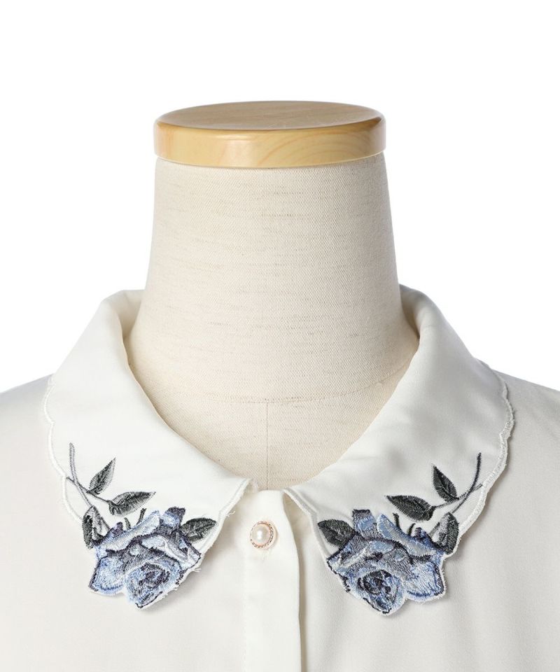 Collar up (off white×blue)