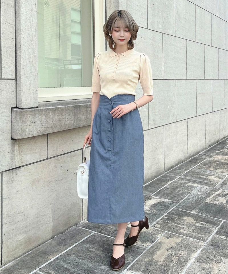 blue gray / 160cm / wearing size: 1