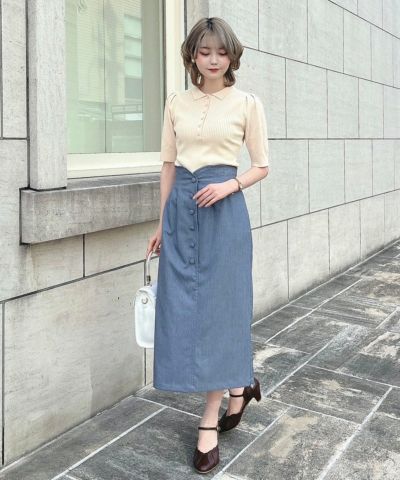 blue gray / 160cm / wearing size: 1