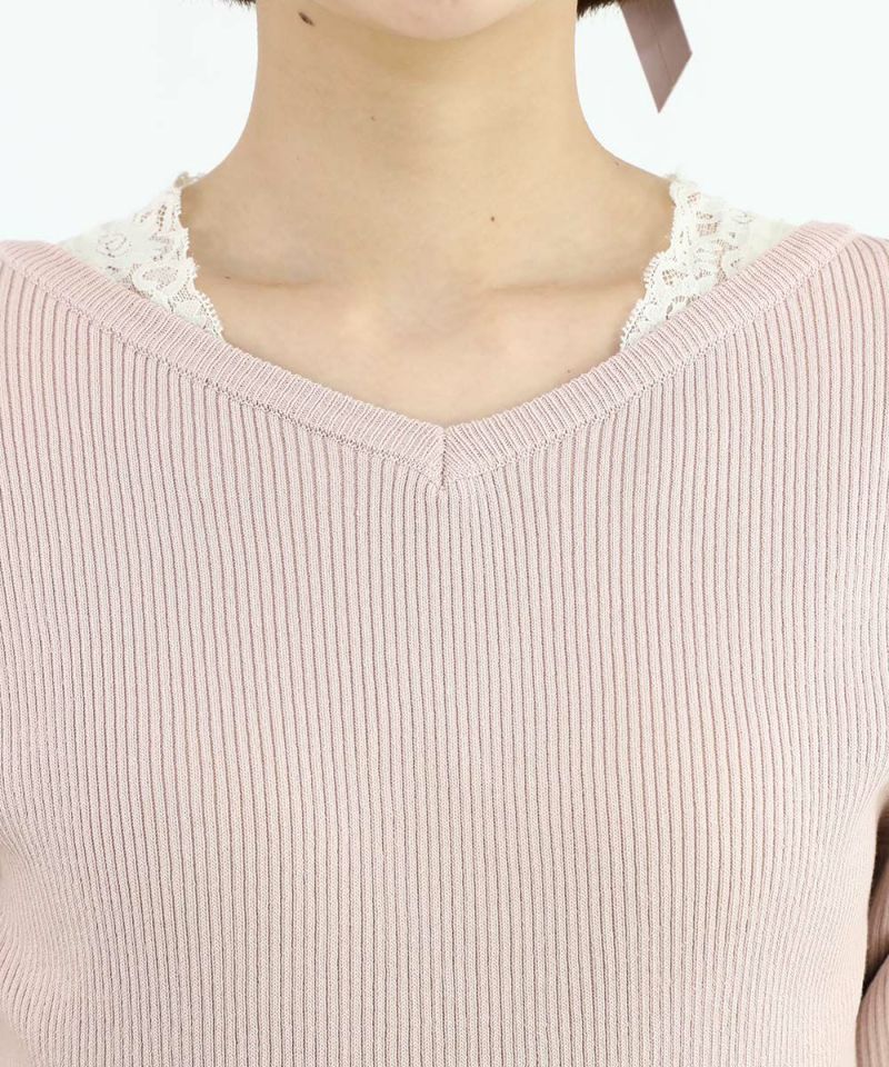 light pink / 165cm / layered with lace innerwear