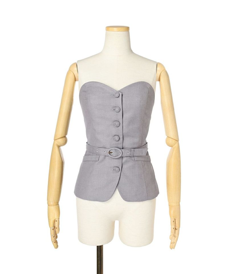 Bustier (light gray)