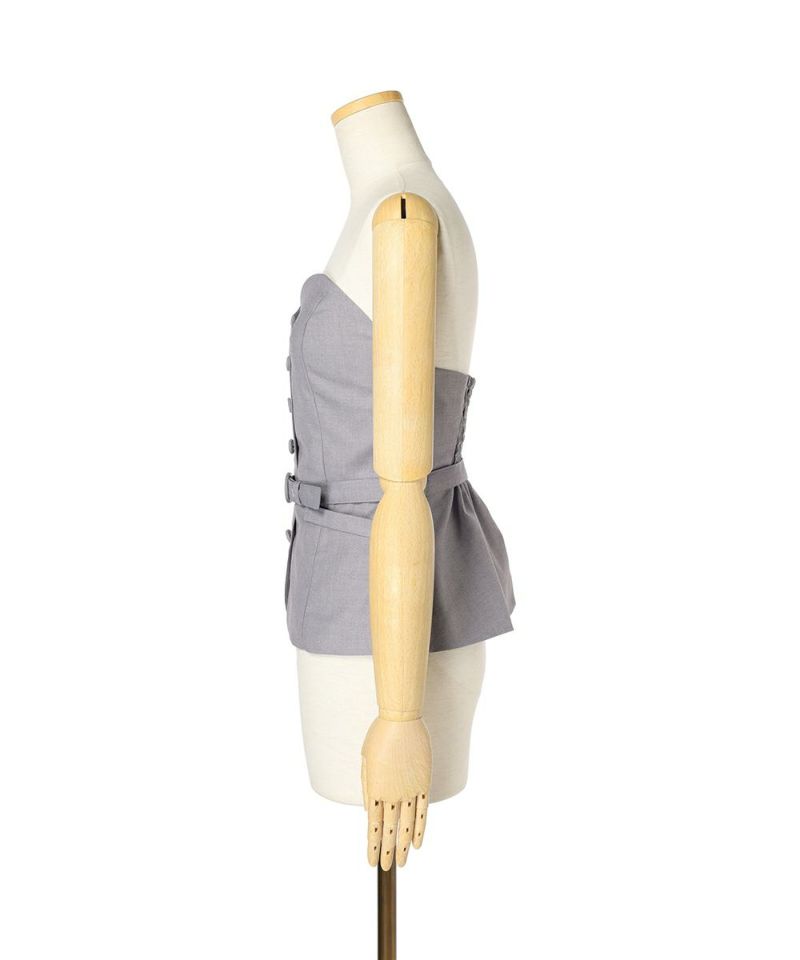 Bustier / side (light gray)