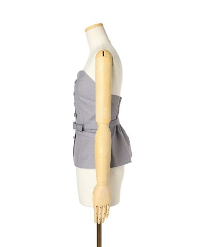 Bustier / side (light gray)