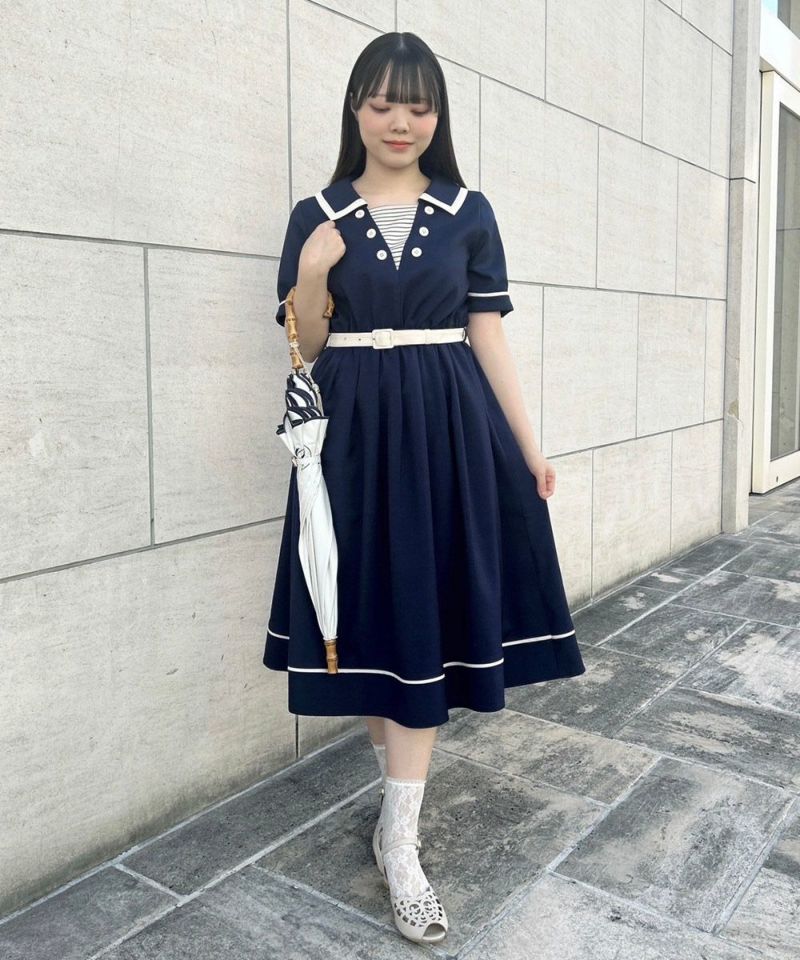 navy×white / 153cm