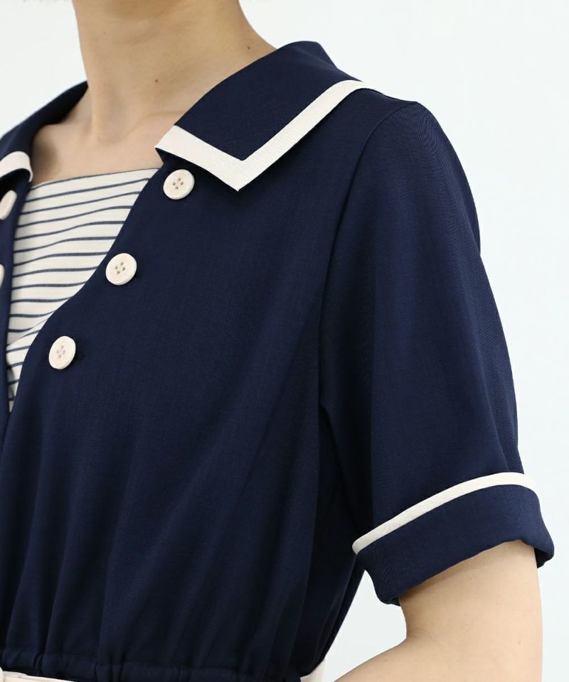 navy×white / 165cm