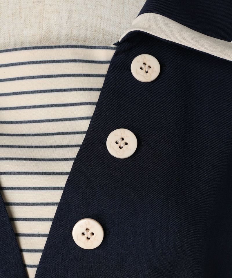Buttons (navy×white)