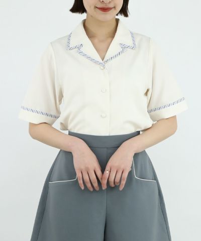 ivory×blue / 165cm