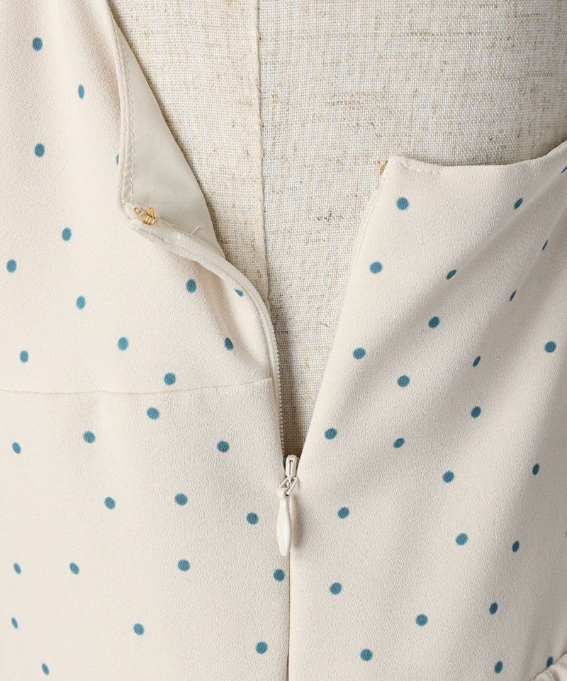 Side zipper (light blue×white)
