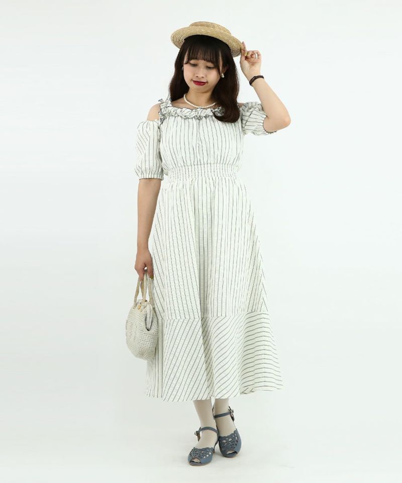 cream / 157cm / Off-shoulder