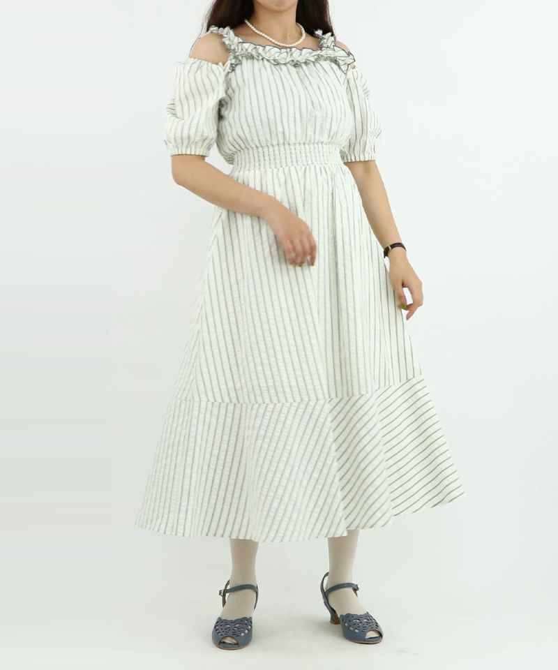cream / 157cm / Off-shoulder
