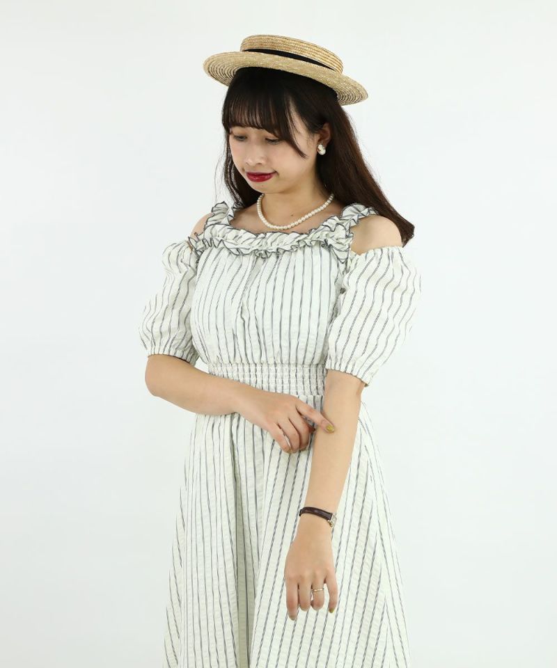 cream / 157cm / Off-shoulder