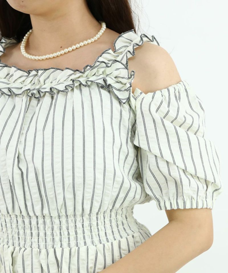 cream / 157cm / Off-shoulder