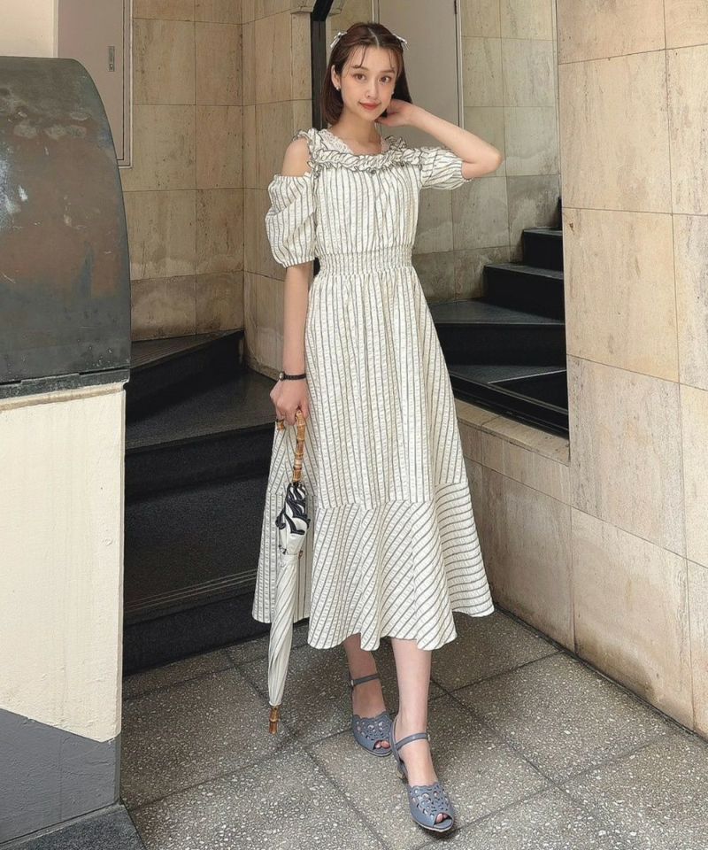 cream / 165cm / Off-shoulder