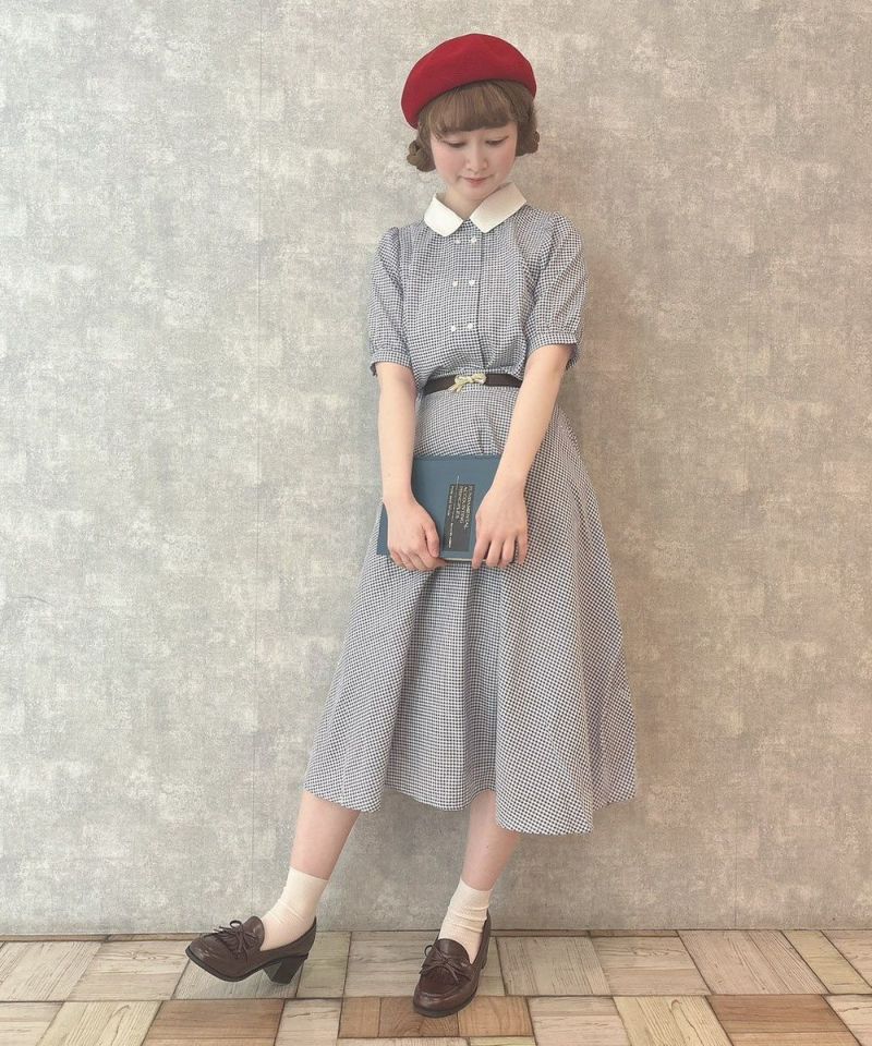 blue×white / 158cm / belt arrangement