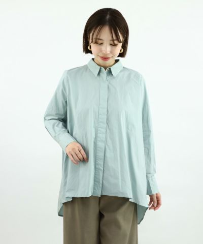 Gardenia dyed back flare shirt/COUPE LE COEUR [49PF01j001]