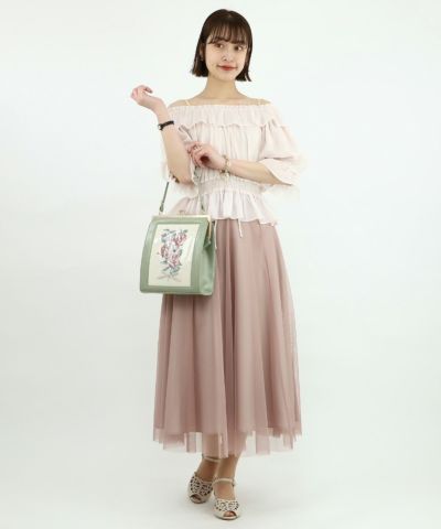 light pink / 165cm / Off-the-shoulder