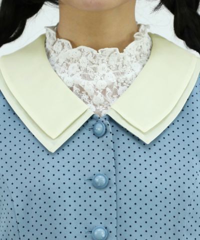 light blue / 150cm / Layered with lace inner