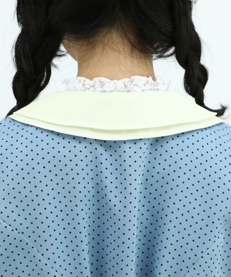 light blue / 150cm / Layered with lace inner