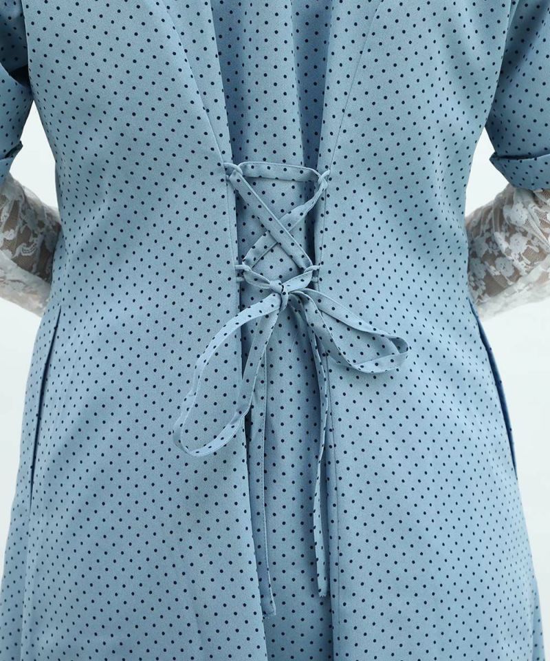 light blue / 150cm / Layered with lace inner