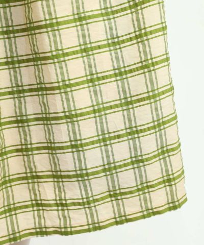 green×beige / 157cm / Layered with lace inner