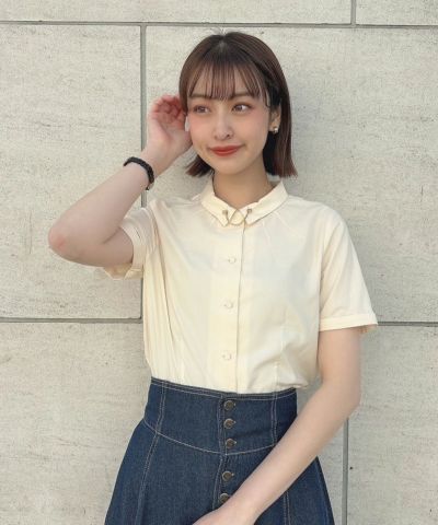 □Small collar shirt with pin/an another angelus [49BF01g012]