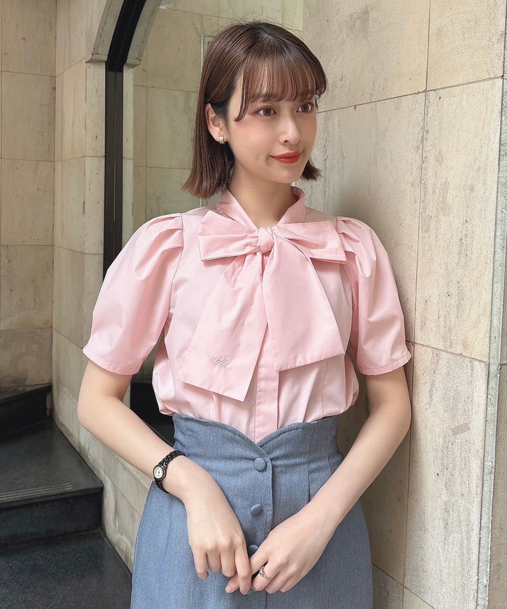 スミレ刺繍チュールブラウス/an another angelus[30BF02h024] | F