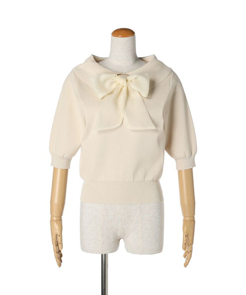 正規品♡リボン柄プルオーバー♡オフホワイト