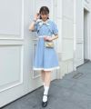 light blue×white / 165cm