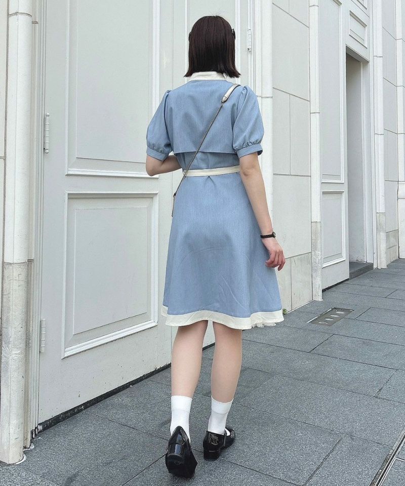 light blue×white / 165cm