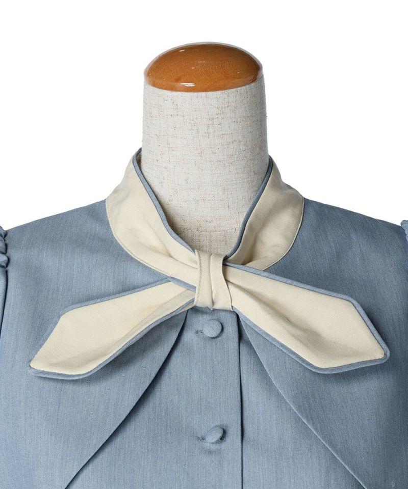 Ribbon (light blue x white)