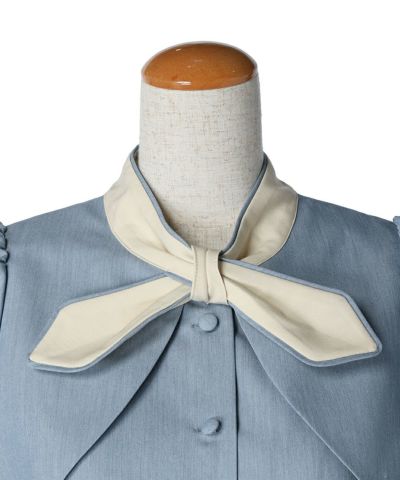 Ribbon (light blue x white)