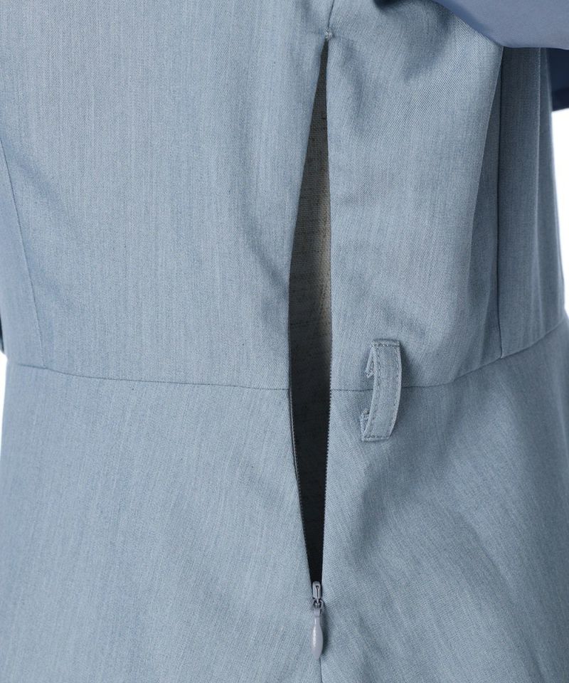 サイドファスナー（light blue×white）